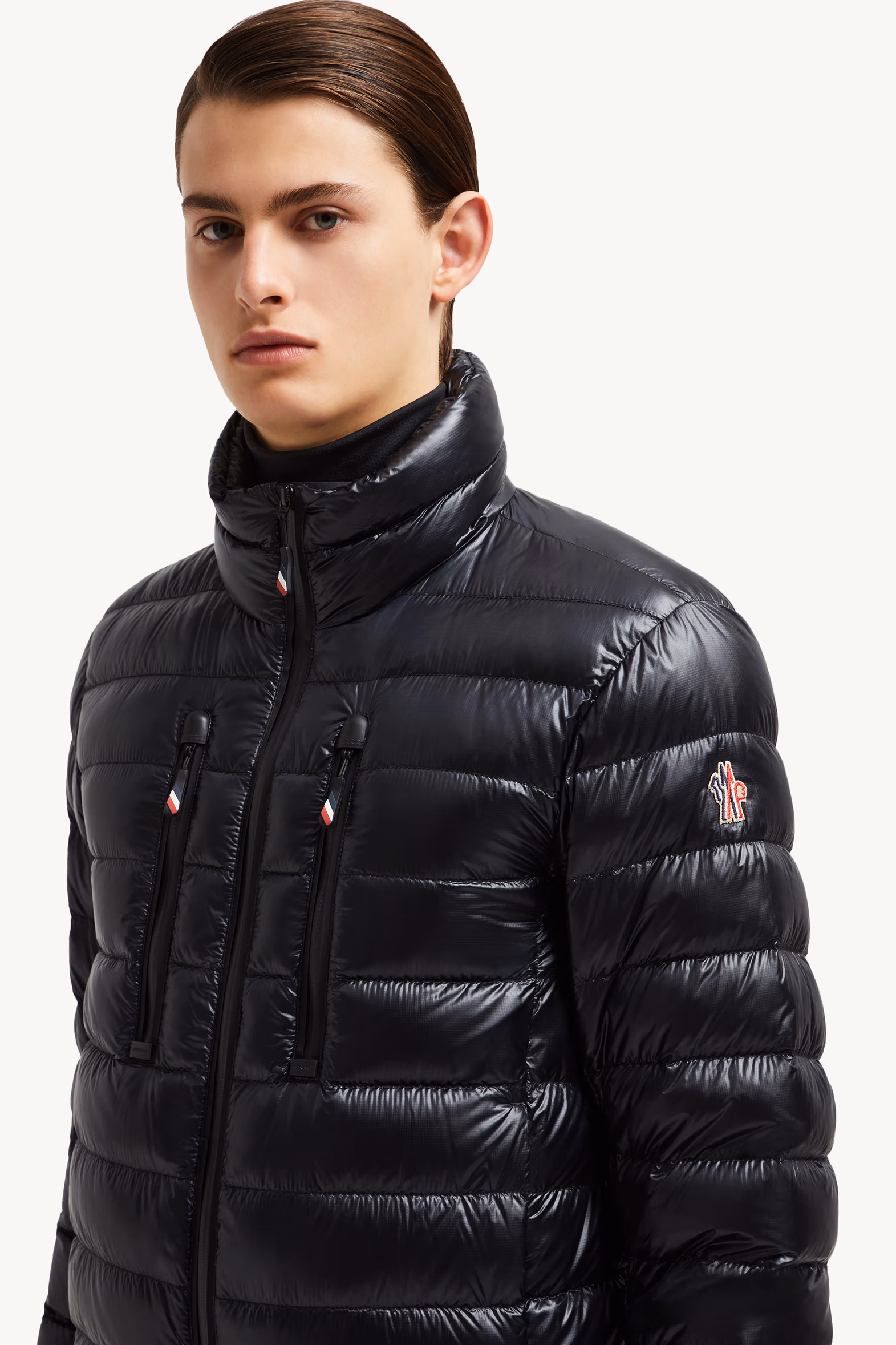 Plumífero corto plegable Hers Hombre Negro Moncler 4